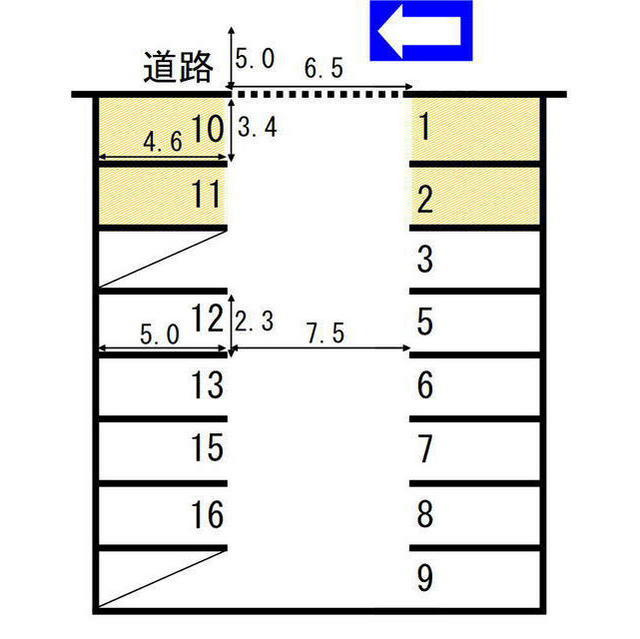 花沢町３丁目駐車場の間取り