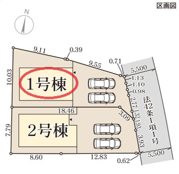 【区画図】 | リーブルガーデン奈良市法蓮町２６期 | 区画図