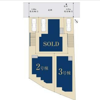 横浜市神奈川区旭ケ丘の新築一戸建の区画図|最終2棟の販売です！
お気軽にお問合せ下さい！