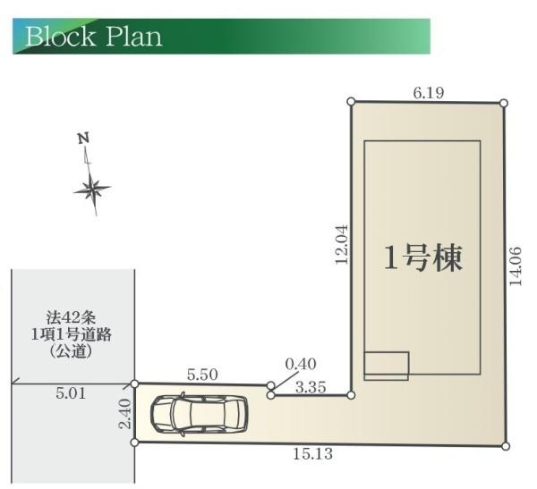 横浜市戸塚区南舞岡２丁目の新築一戸建の区画図|限定1区画です！