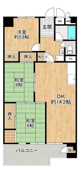 【間取り】 | 明石ハウス3号棟