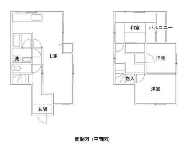 和歌山市梶取　中古戸建の間取り