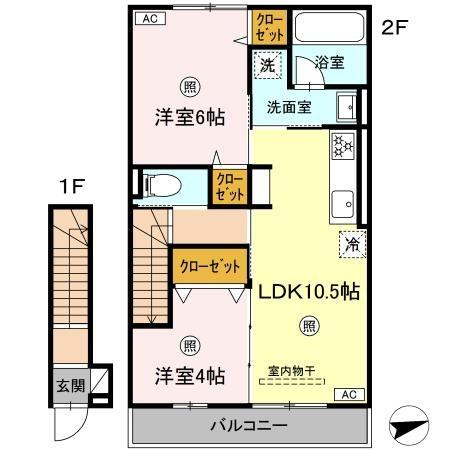 【間取り】 | ラクードシャＤ