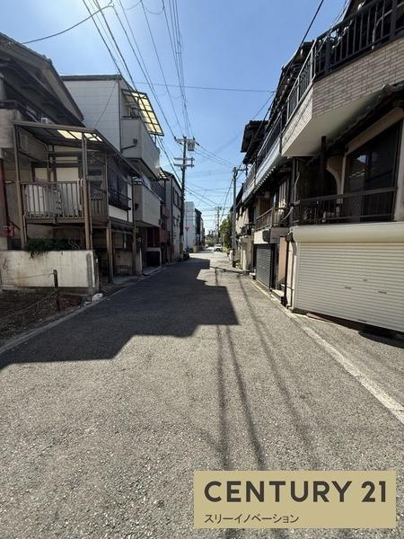 南恩加島6丁目土地の前面道路含む現地写真