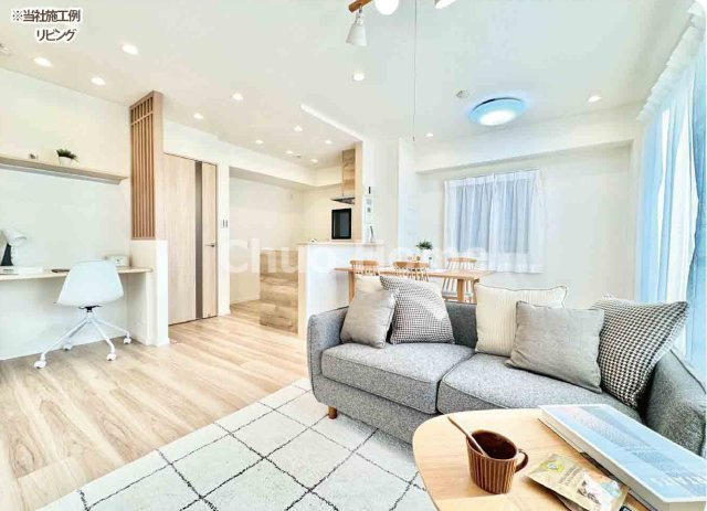 南砂住宅2号棟の内観：施工例|リビング施工例