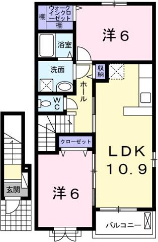 カーサ・２５５Ｂの間取り