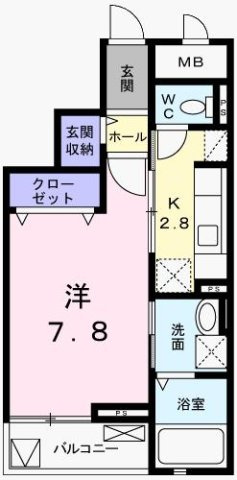 フィレール　デュ　トラジャⅦの間取り