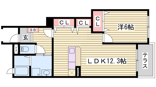 エーデル緑ヶ丘Ｄの間取り