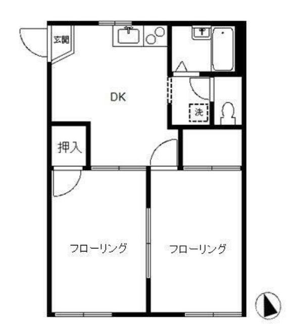 オウク千駄木の間取り