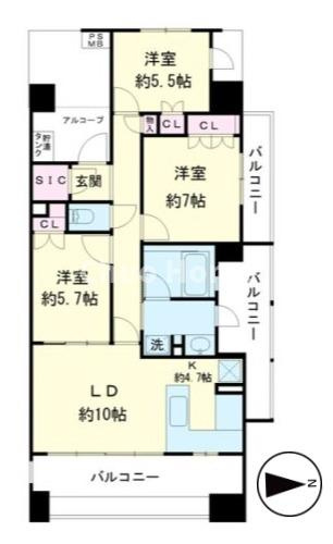 レクセルプラザ東陽町の間取り|9階部分・角部屋住戸につきまして日当り・通風・眺望良好。新規リフォームマンション。
