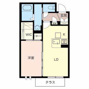 エグレット姫路Ⅲの間取り