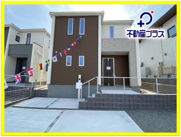 【内郷御厩町4丁目第1／全5棟　1号棟】　ランドリールーム付き♪の外観|◆外観の写真です◆　
お洒落な新築は気分が上がりますね♪　