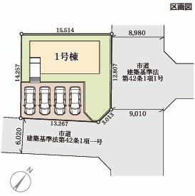 【いわき市平沼ノ内第7／全1棟】　デザイナーズ新築建売　パントリー・WIC付！の区画図|区画図です。
