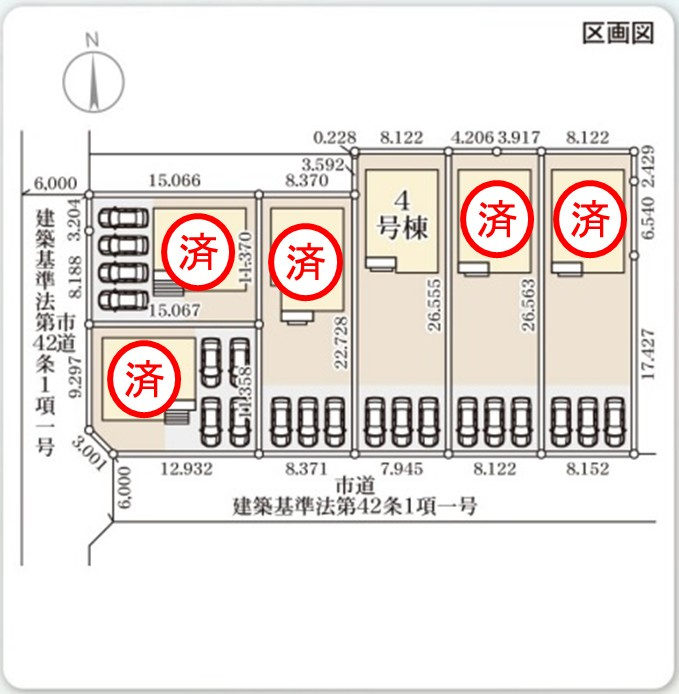デザイナーズ新築建売住宅☆【泉町5丁目／4号棟】生活応援プレゼントキャンペーン実施中！の区画図|区画図です。
