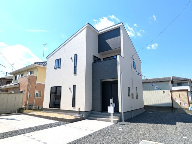 【いわき市泉町滝尻第2】　新築建売　4号棟　住宅ローンお任せください♪の外観|◆外観の写真です◆　
お洒落な新築は気分が上がりますね♪　新しい暮らしをお楽しみいただけます！！家に帰宅するのがより一層楽しみになります♪

