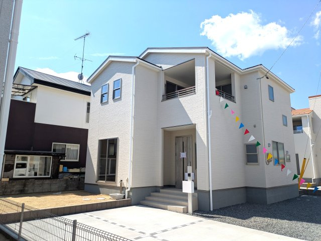 【いわき市泉町滝尻第2】　新築建売　2号棟　＼アクセス良好で県内各所通勤可能♪／の外観|◆外観の写真です◆　
お洒落な新築は気分が上がりますね♪　新しい暮らしをお楽しみいただけます！！家に帰宅するのがより一層楽しみになります♪

