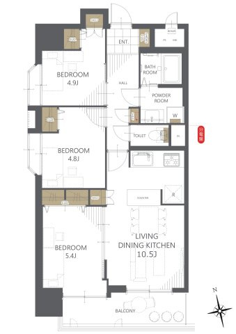 【間取り】ライオンズマンション紺屋町 