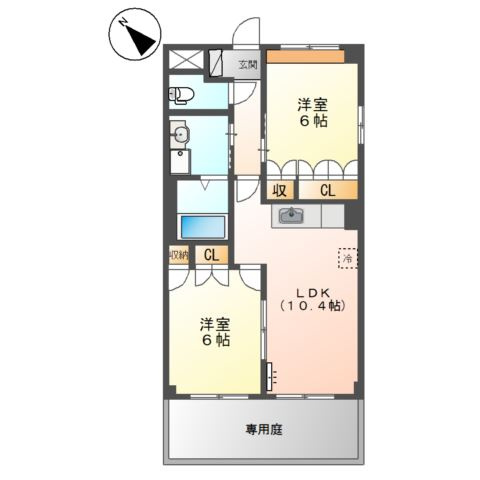 グラン・アムール弐番館の間取り