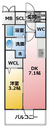 エステムコート名古屋上前津の間取り
