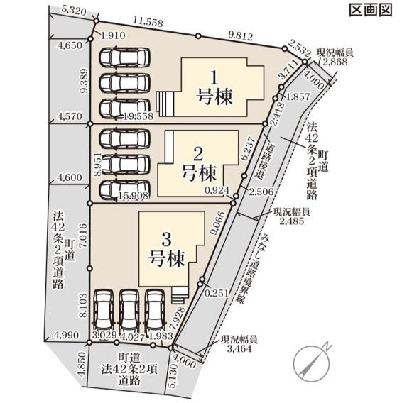 リーブルガーデン水巻町頃末北第三の区画図