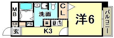 ドミール春日野道Nの間取り