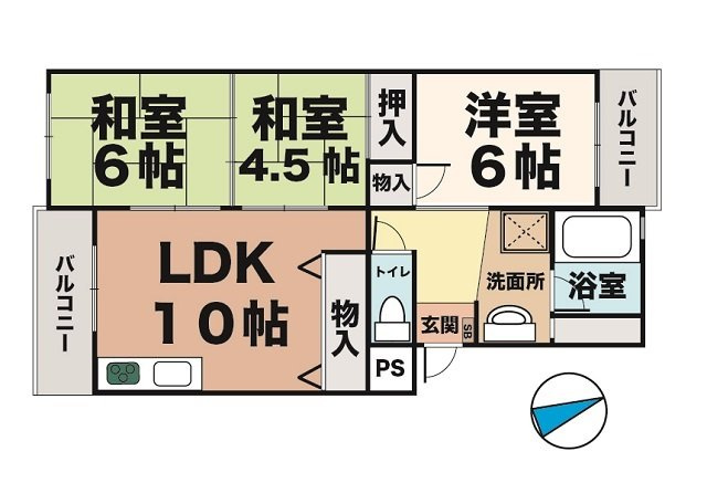 ベルデュウラ池上の間取り