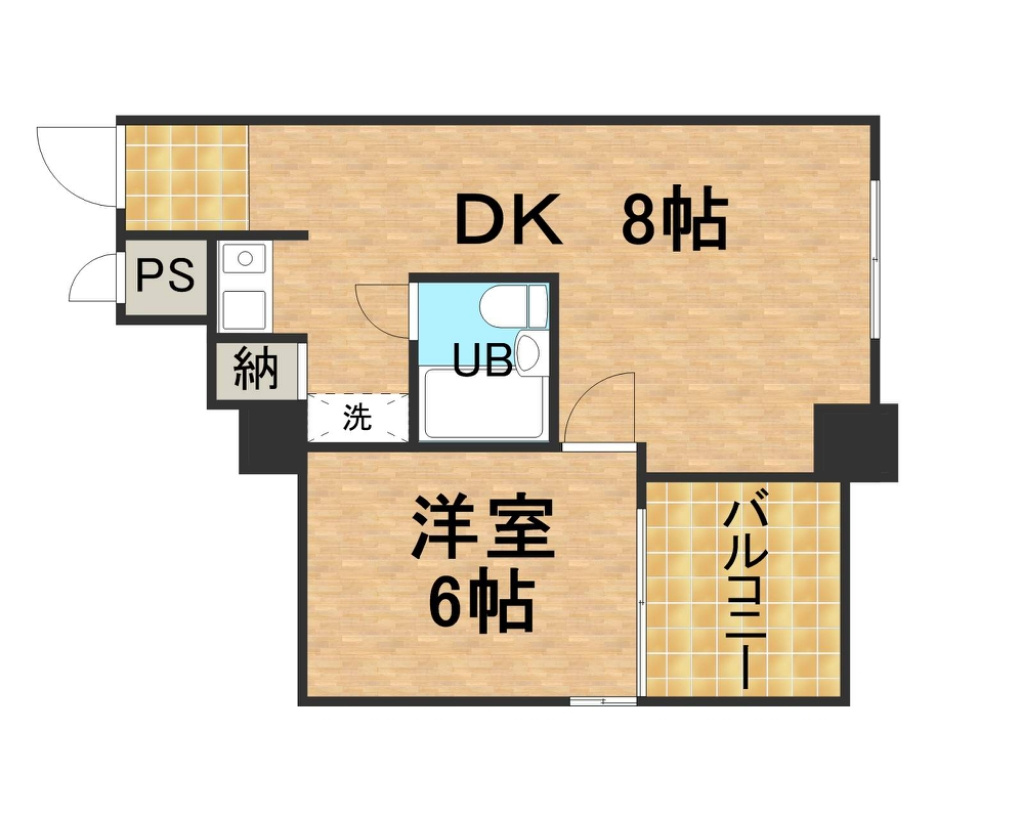 宝塚市湯本町の賃貸マンションの間取り