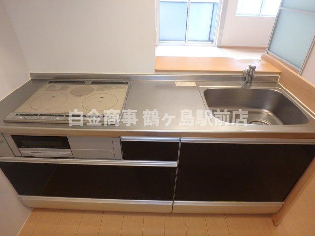 ラ・グラシューズAのキッチン|同じ間取りの反転タイプの写真になります。