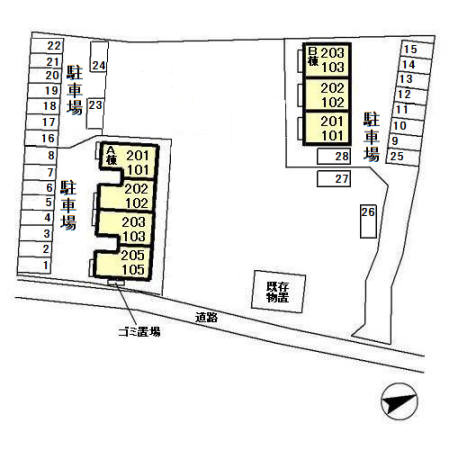 アルティスタ　Bの区画図