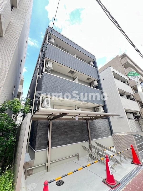 尼崎市南塚口町３丁目のアパートの外観|外はこのようになっています