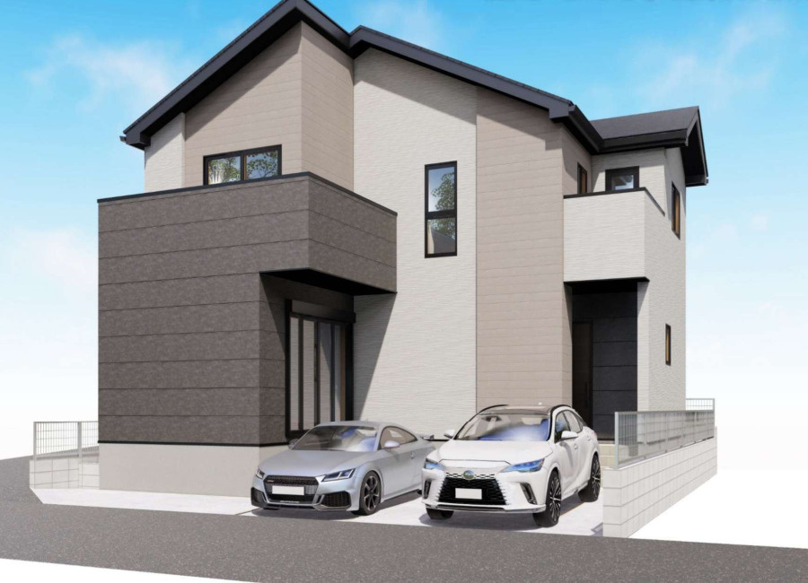 所沢市久米9期　新築戸建　LIGAREの外観パース