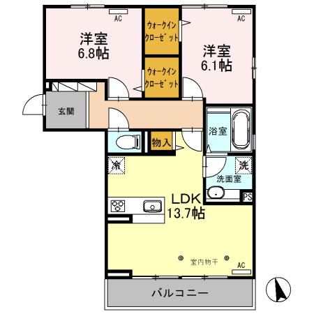 【間取り】 | ルミエール中今泉