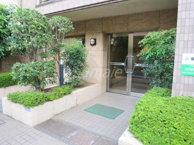 コンフォールのエントランス|エントランスは緑に囲まれていていいですね♪