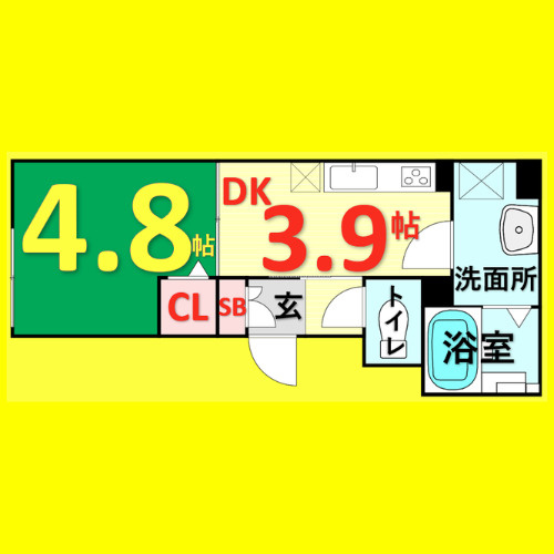 トルナーレ　名古屋市賃貸　仲介手数料無料の間取り