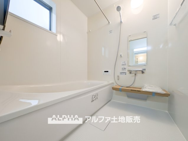 昭島市中神町2丁目  新築戸建の浴室|【Bathroom】
◆風呂◆カビが付きにくく軽くこすれば簡単に落ちるお掃除ラクラク仕様です。