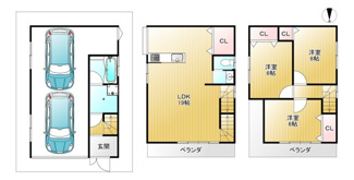 【間取り】 | 高槻市春日町　中古戸建