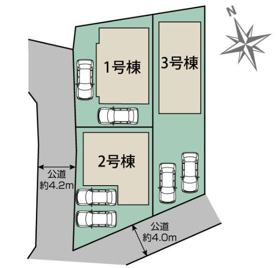 千葉市稲毛区園生町2期の区画図