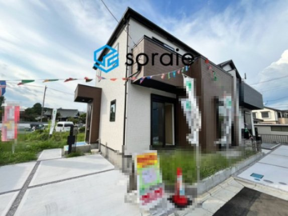 狭山市笹井10期 新築戸建　全9棟　グラファーレの外観|令和8年8月20日撮影。
