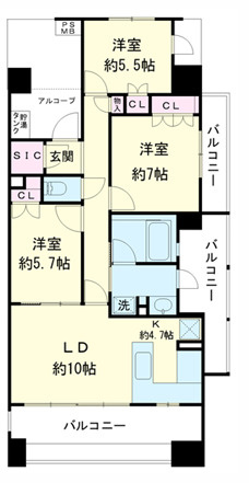レクセルプラザ東陽町の間取り
