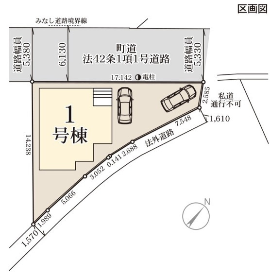 リーブルガーデン粕屋町柚須第二の区画図