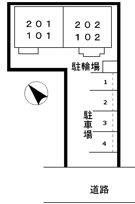 ピースコートの区画図