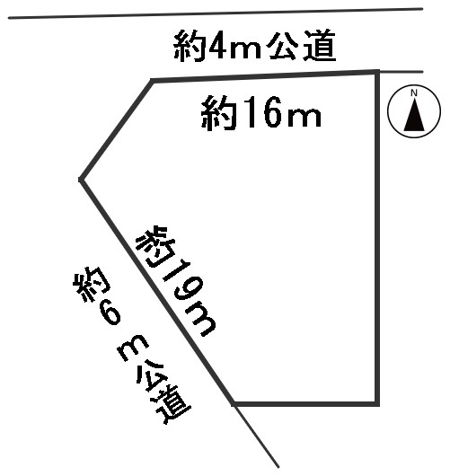 ６６６６６　安八郡神戸町丈六道土地の区画図