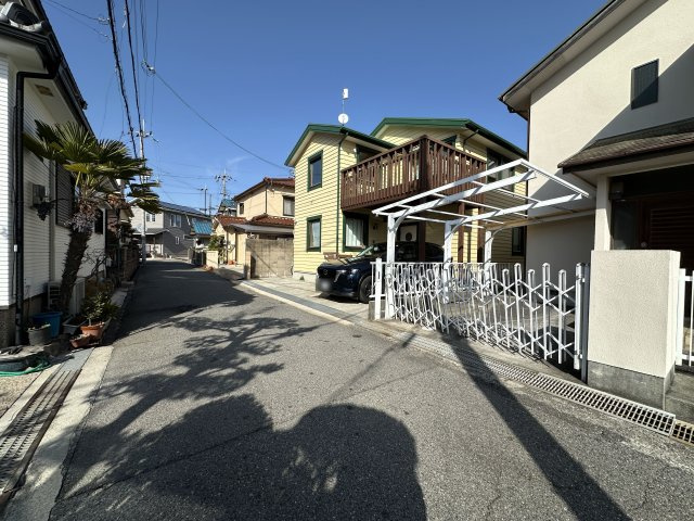 明石市藤江　土地の前面道路含む現地写真