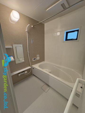 茅ヶ崎市松が丘2丁目　新築戸建　全3棟1号棟の浴室|日々の暮らしに欠かせないお風呂です