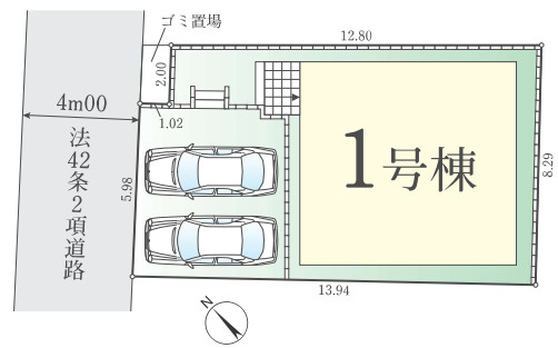 新築/新座市栄２丁目の区画図
