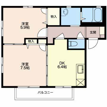 アンソレーユの間取り