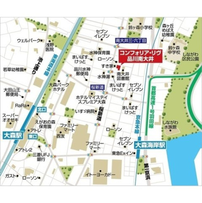 【地図】 | コンフォリア・リヴ品川南大井