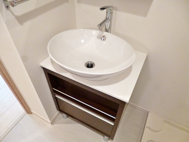 リブリ・ソフィア中央の洗面所|オシャレな洗面台です♪