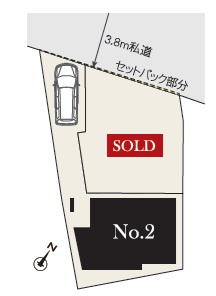 市川市若宮1丁目109②の区画図