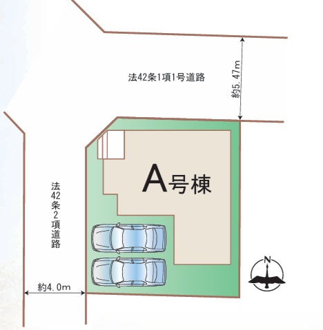 四街道市大日２４１番【現地販売会】の区画図
